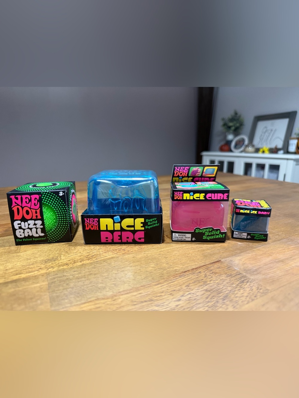 Needoh lot of 4 items and 4 other squishy’s